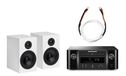 AQ audio set M3-Marantz M-CR 612+Pro-Ject Speaker Box 5 white