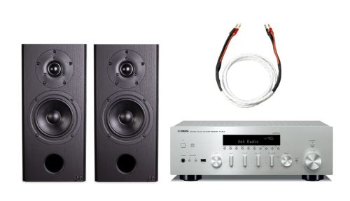 AQ audio set Y3 - Yamaha R-N602+AQ Labrador 29 mkIII+AQ reprokabel 646-2SG