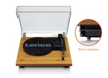 Lenco LS 10 - Wood, Gramofon s vestavěnými reproduktory