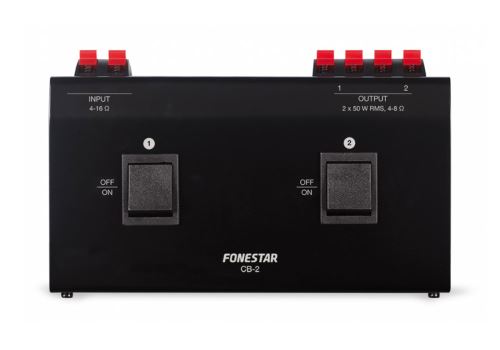 Fonestar CB-2 - Rozbočovač s přepínačem pro 2 páry stereo reproduktorů