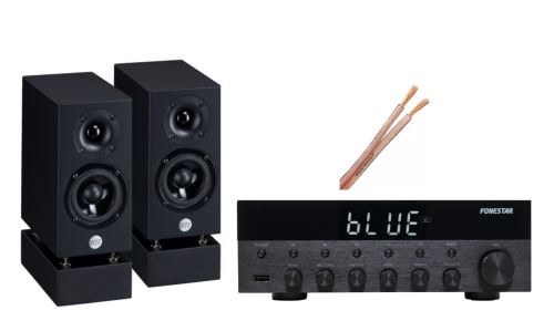 AQ audio set F5-Fonestar AS 1515 + WRS MM2 passive black + reprokabel AQ 625 2x 2,5mm2