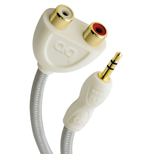 Audioquest FLX-mini / RCA adaptér 3,5 jack na 2 x RCA, kabel 15 cm.