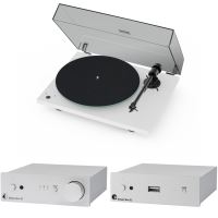 Pro-Ject Set Best of Both Worlds White/Silver - T1 phono SB/Stereo Box S2/Stream Box S2