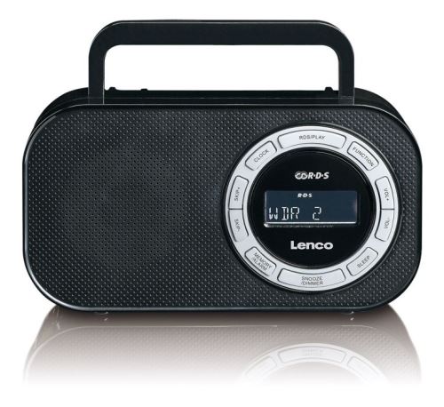 Lenco PR-2700 černá - PLL FM rádio s funkcí RDS