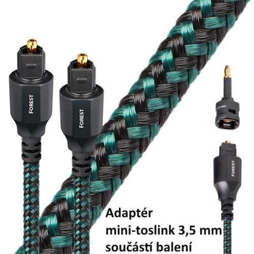 Audioquest Forest Optilink optický kabel Toslink (+ 3,5 mm mini adaptér)